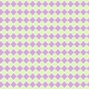 Purple and Green Quatrefoil Patterned Paper 06