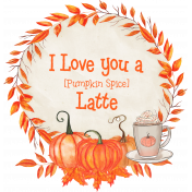 I love you a [Pumpkin Spice] Latte Wreath