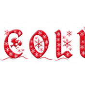 Baby It's Cold Outside Word Art