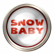 Winter Snow Mini Kit: Brad Snow Baby Word Art