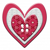 Love Story Heart Button