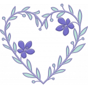 Lilac Aqua Element 19 Heart