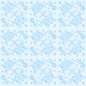 Valentine Mini Blue Lace Patterned Paper 6