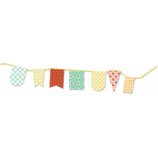 Delish Mini Kit Patterned Banner Bunting