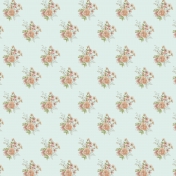 Green Floral Pattern Paper