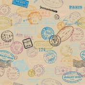 Around the World Mini Kit Stamp Patterned Paper