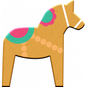 Scandinavian Element Chipboard Horse