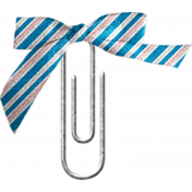 Winter Season Paper Clip with Bow