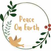 A Savior is Born: Peace on Earth Word Art