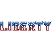American Patriot Liberty Word Art