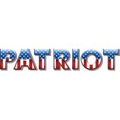 American Patriot Word Art