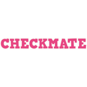 Gamer Girl Word Art Checkmate