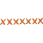 x stitches- Orange