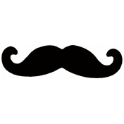 silhouette mustache