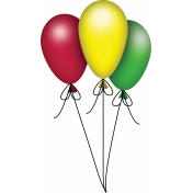 3 balloons