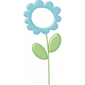 Blue Flower Frame