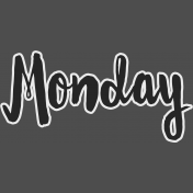 Monday- word art