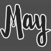 May- word art