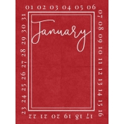 January 3x4 Card