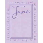 June 3x4 Card