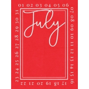 July 3x4 Card