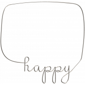 Word Word Frame (happy)