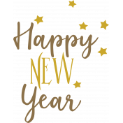 Happy New Year Word Art