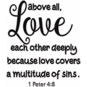 Scripture Word Art- love each other