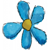 Don't Eat The Daisies (blue flower) 01