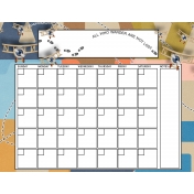 Around the World- Blank Calendar