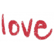 Pretty Bird Word Art (love 02)