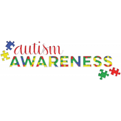 Autism Awareness Word Art