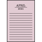 Calendar Pocket Cards Plus- april 07