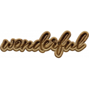 Snow Beautiful (Wood)- Wordart wonderful