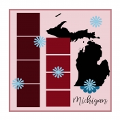 Layout Template: USA Map – Michigan