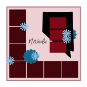 Layout Template: USA Map – Nevada 