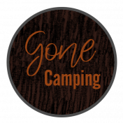 Gone Camping Word Art