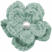 Crochet Flower Green