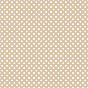 White Polka Dots on Dark Tan