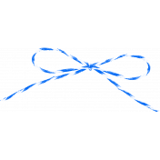 Blue and White String Bow