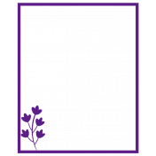 Purple Flower Frame