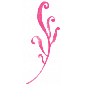 Pink Flourish Stamp