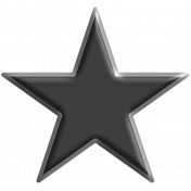 Black Star with Gray Border