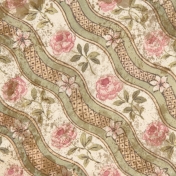 Vintage Pink Rose Pattern Waterspots