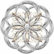 Silver and Gold Ornament