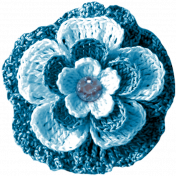 Crocheted Flower with Beads