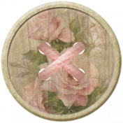 Rebel Rose Floral Button