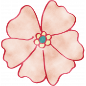 England- Watercolor Flower 01