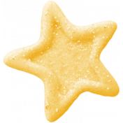Birthday Wishes- Yellow Glitter Star