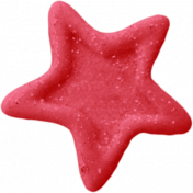 Birthday Wishes- Red Glitter Star